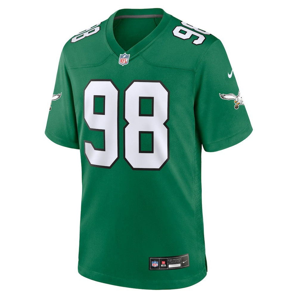 Jalen Carter Philadelphia Eagles Alternate Game Jersey Kelly Green | Nike for Sale