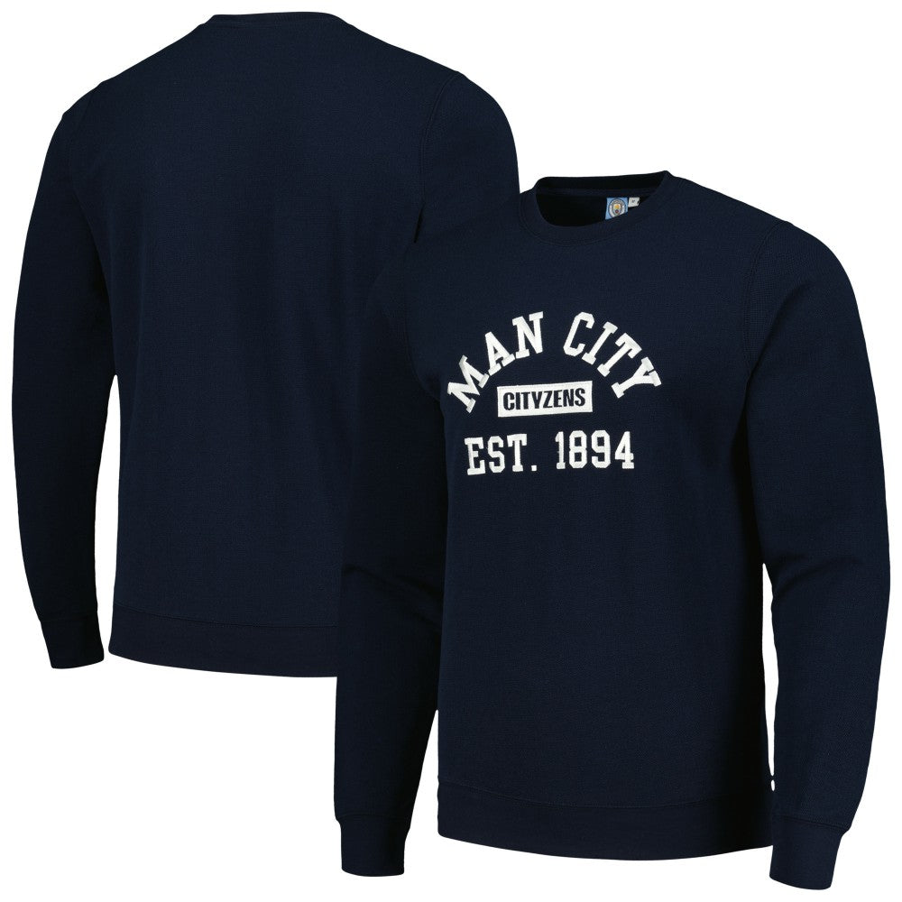 Manchester City Oversized Pullover Sweatshirt Navy - FIFA World CUP