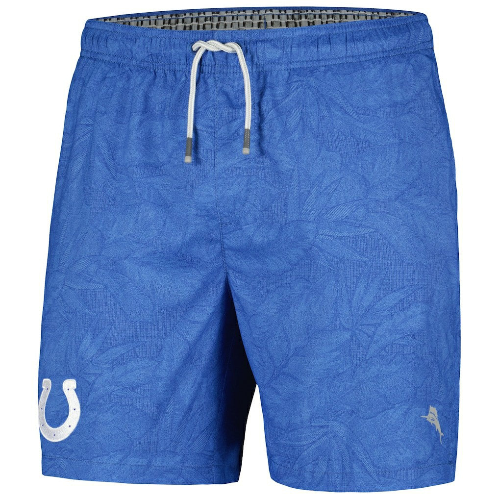 Indianapolis Colts Naples Layered Leaves Swim Trunks Royal | Tommy Bahama