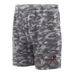 Chicago Bears Concepts Sport Biscayne Camo Shorts Charcoal | NFL