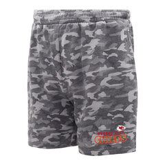 Kansas City Chiefs Concepts Sport Biscayne Camo Shorts Charcoal | NFL