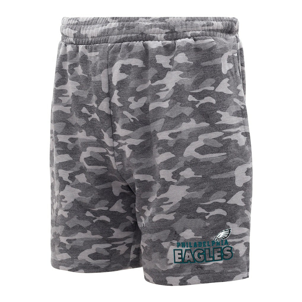 Philadelphia Eagles Concepts Sport Biscayne Camo Shorts Charcoal | NFL