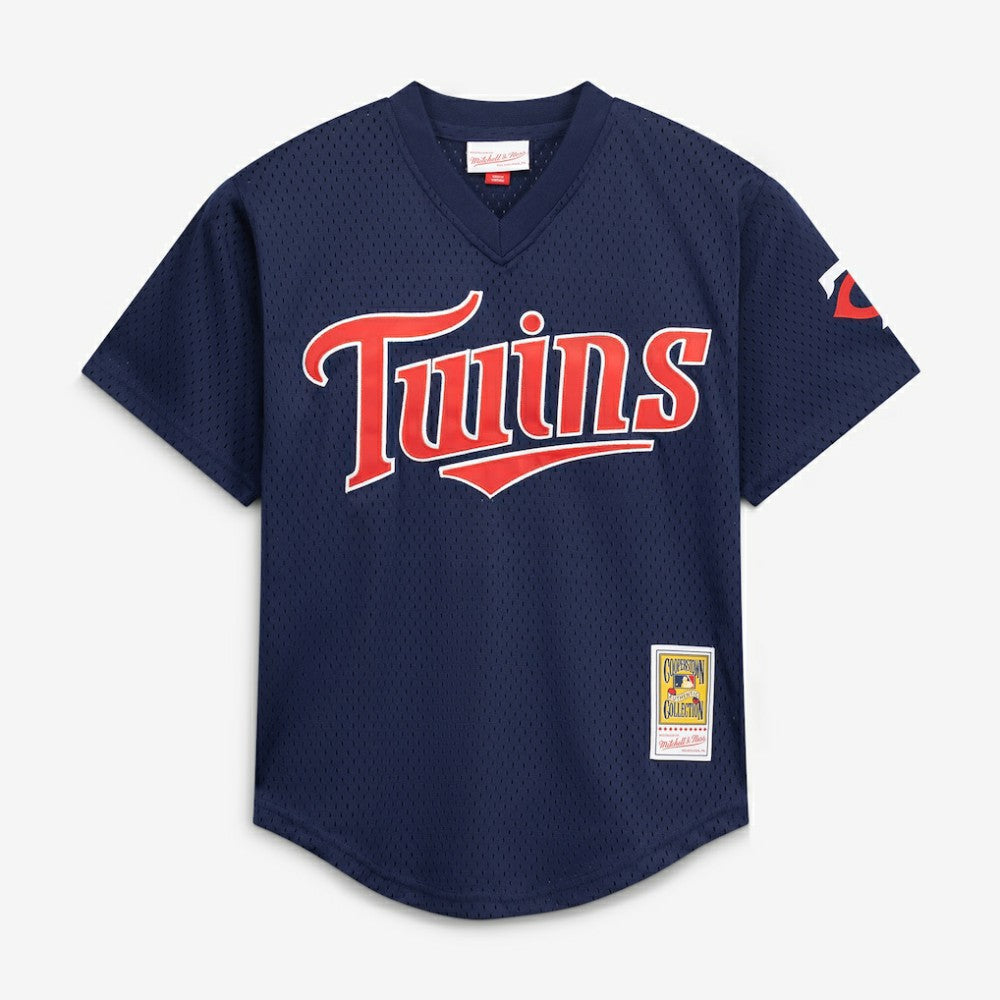 David Ortiz Minnesota Twins Mitchell & Ness Youth Cooperstown Collection Mesh Batting Practice Jersey - MLB