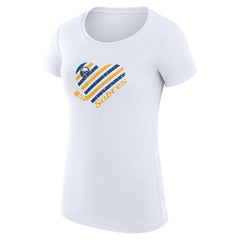 Buffalo Sabres G-III 4Her by Carl Banks Women's Super-Slim Fit Lightweight Heart T-Shirt - White - NHL