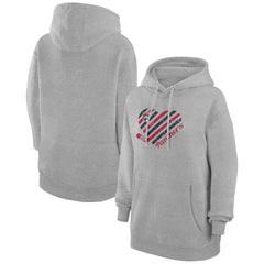 Florida Panthers G-III 4Her by Carl Banks Women's Heart Pullover Hoodie - Heather Gray - NHL