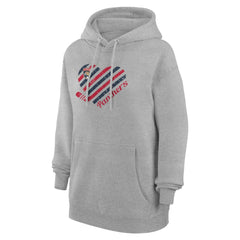 Florida Panthers G-III 4Her by Carl Banks Women's Heart Pullover Hoodie - Heather Gray - NHL
