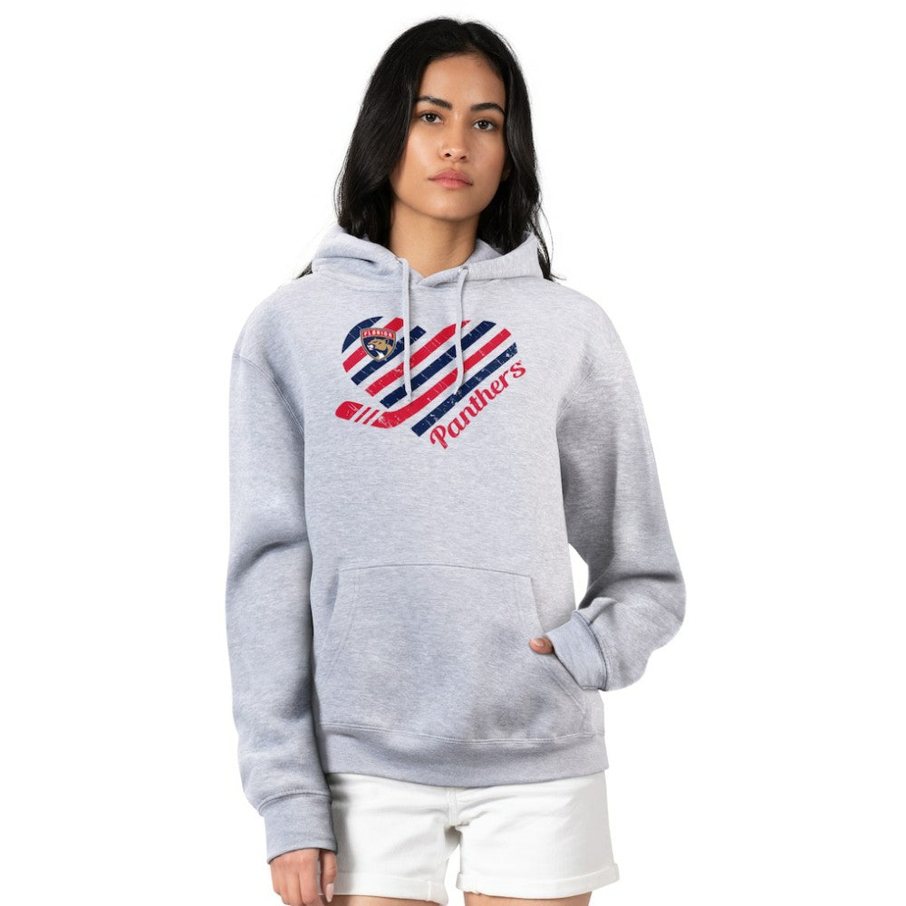 Florida Panthers G-III 4Her by Carl Banks Women's Heart Pullover Hoodie - White - NHL