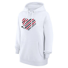 New Jersey Devils G-III 4Her by Carl Banks Women's Heart Pullover Hoodie - White - NHL