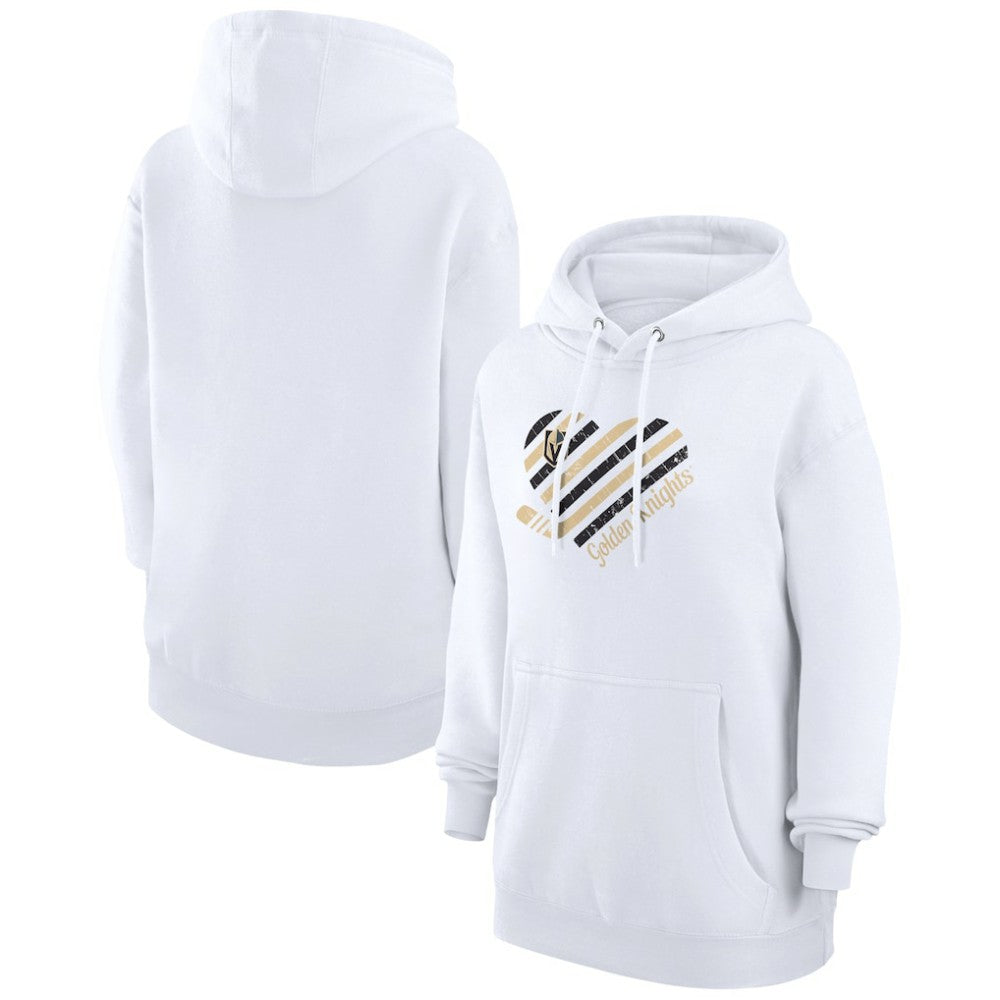 Vegas Golden Knights G-III 4Her by Carl Banks Women's Heart Pullover Hoodie - White - NHL