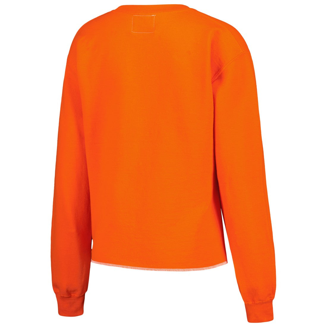 Tampa Bay Buccaneers Refried Apparel Women's Retro Cropped Tri-Blend Pullover Sweatshirt Orange | NFL