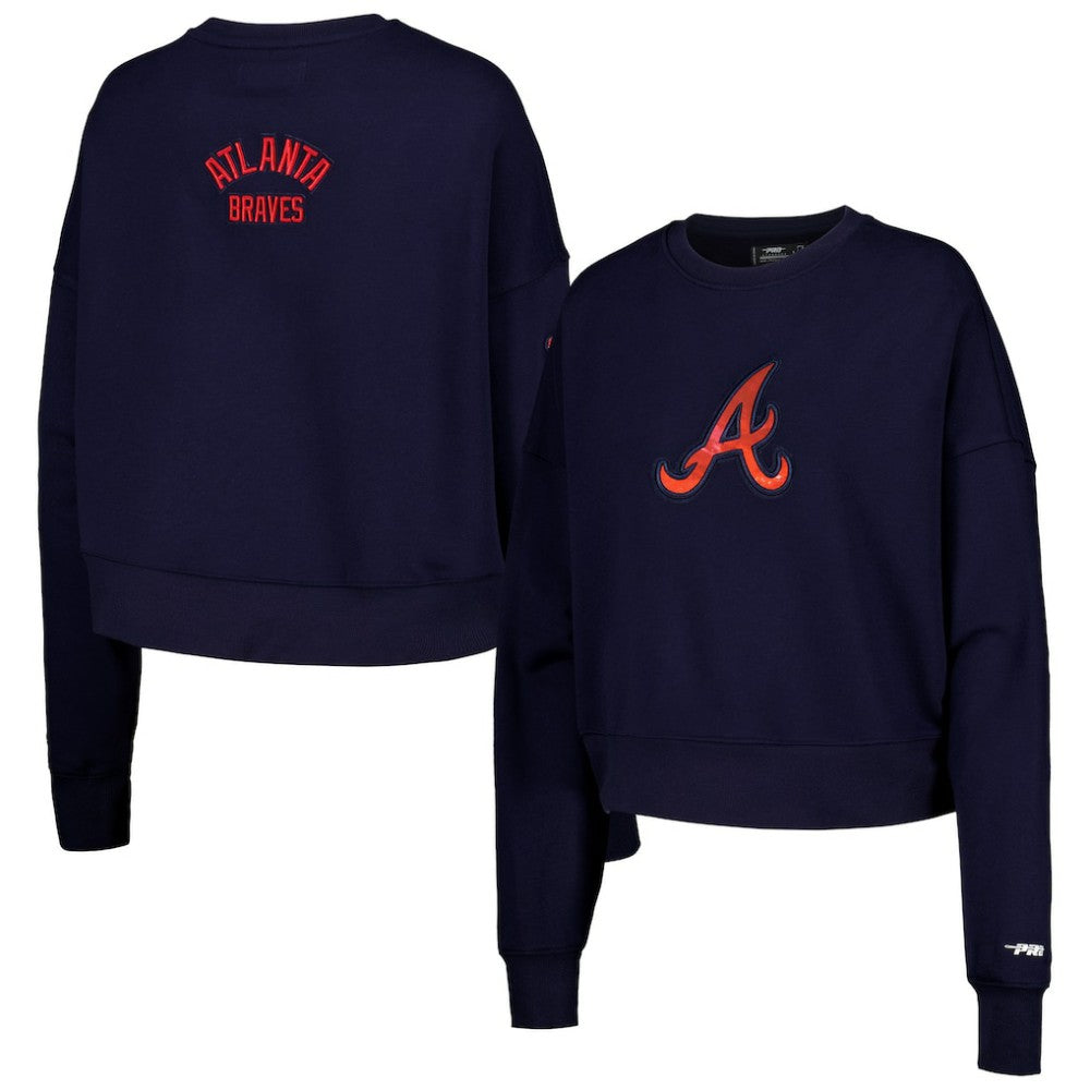 Atlanta Braves Pro Standard Women's Painted Sky Pullover Sweatshirt - MLB