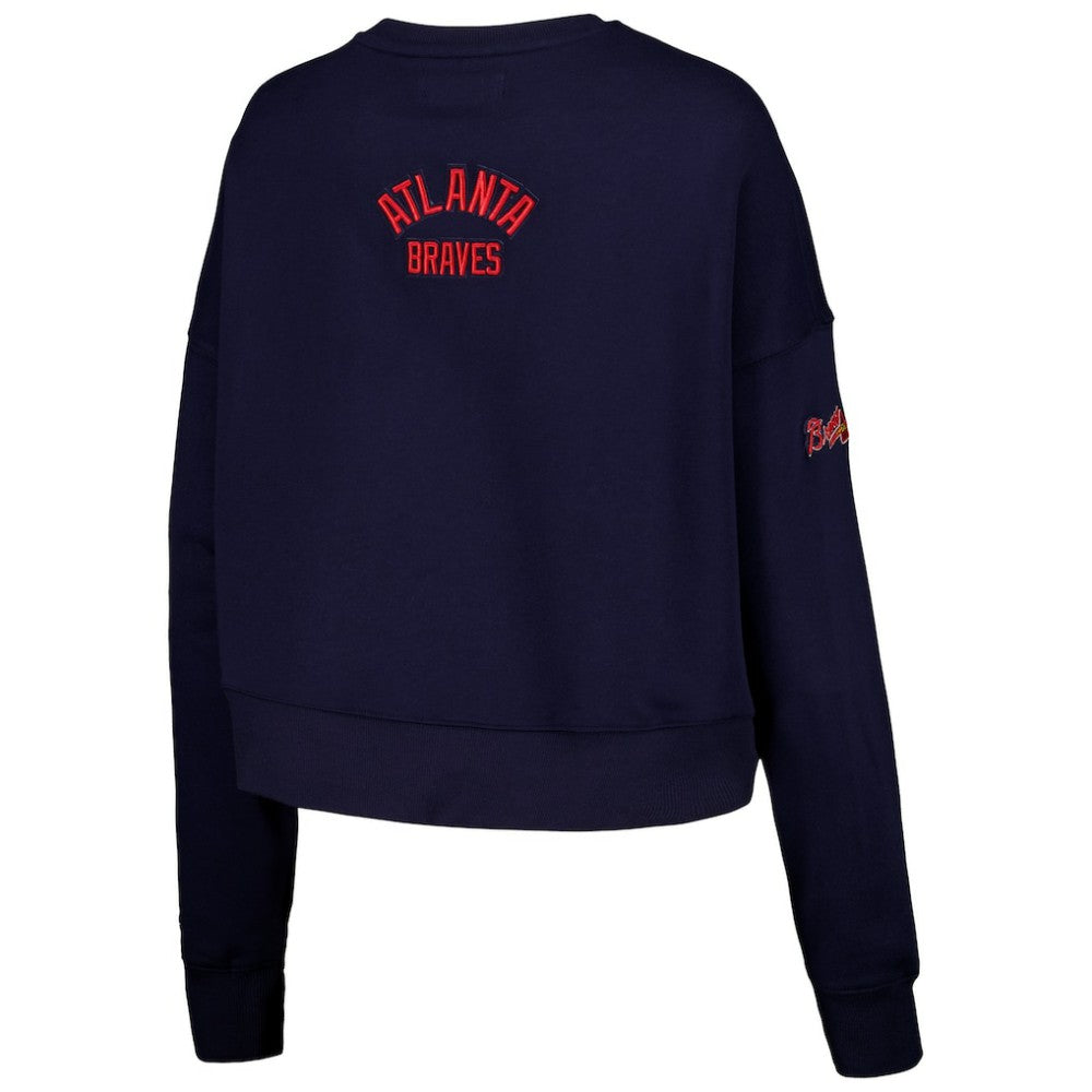 Atlanta Braves Pro Standard Women's Painted Sky Pullover Sweatshirt - MLB