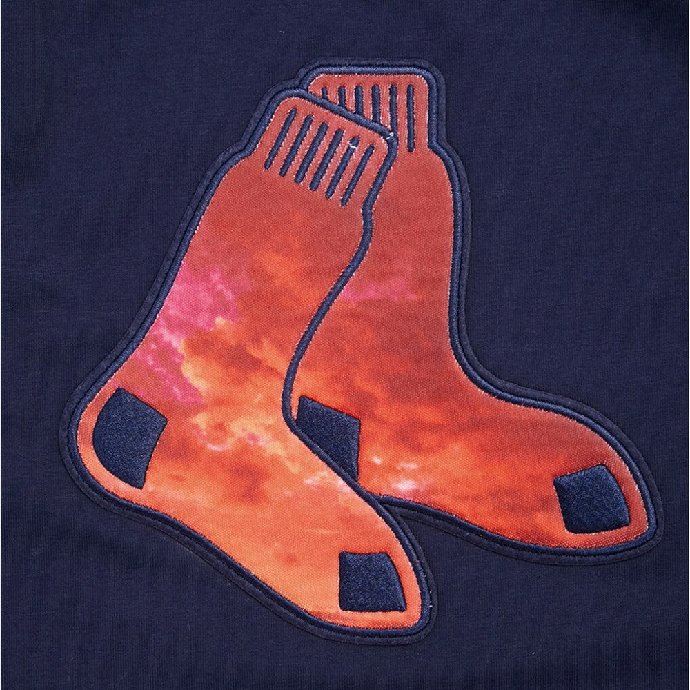 Boston Red Sox Pro Standard Women's Painted Sky Boxy Cropped T-Shirt - MLB