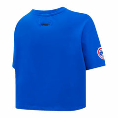 Chicago Cubs Pro Standard Women's Painted Sky Boxy Cropped T-Shirt - MLB