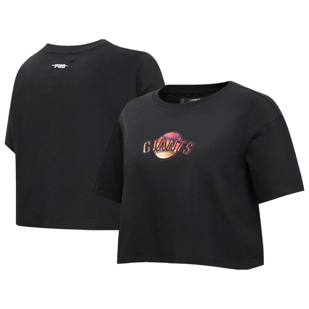 San Francisco Giants Pro Standard Women's Painted Sky Boxy Cropped T-Shirt - MLB