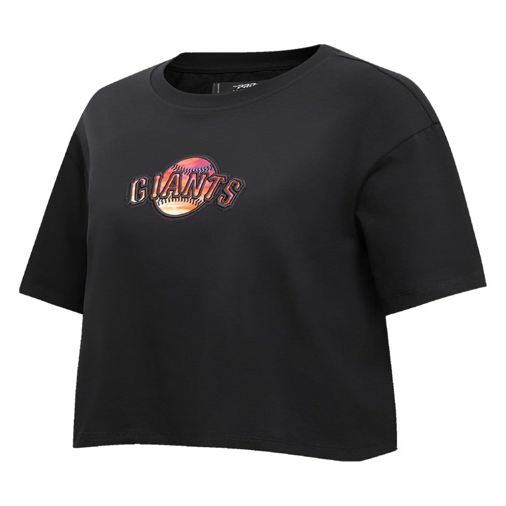 San Francisco Giants Pro Standard Women's Painted Sky Boxy Cropped T-Shirt - MLB