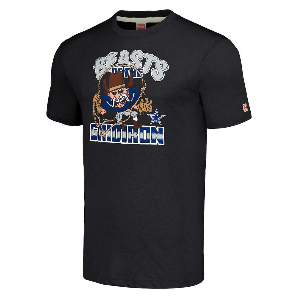 Dallas Cowboys Homage Unisex Monsters of the Gridiron Halloween Tri-Blend T-Shirt Charcoal | NFL