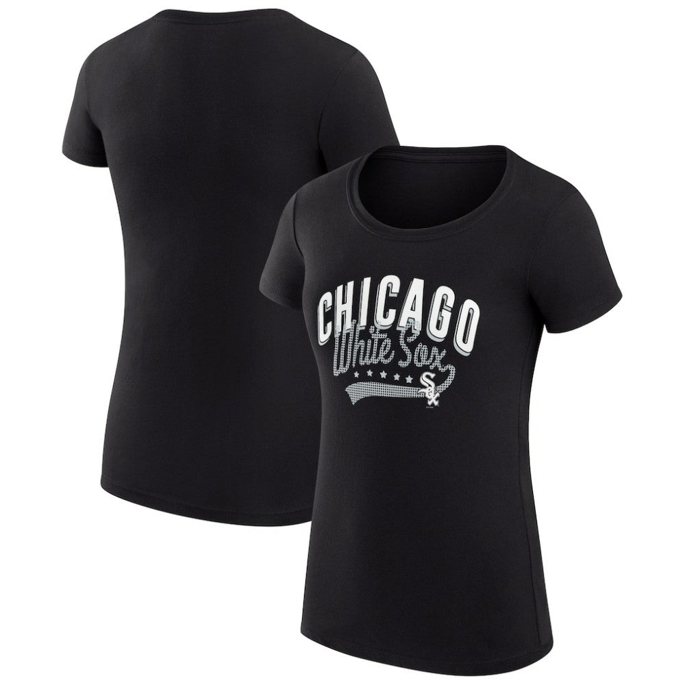 Chicago White Sox G-III 4Her by Carl Banks Women's Super-Slim Fit Lightweight Filigree Team T-Shirt - MLB