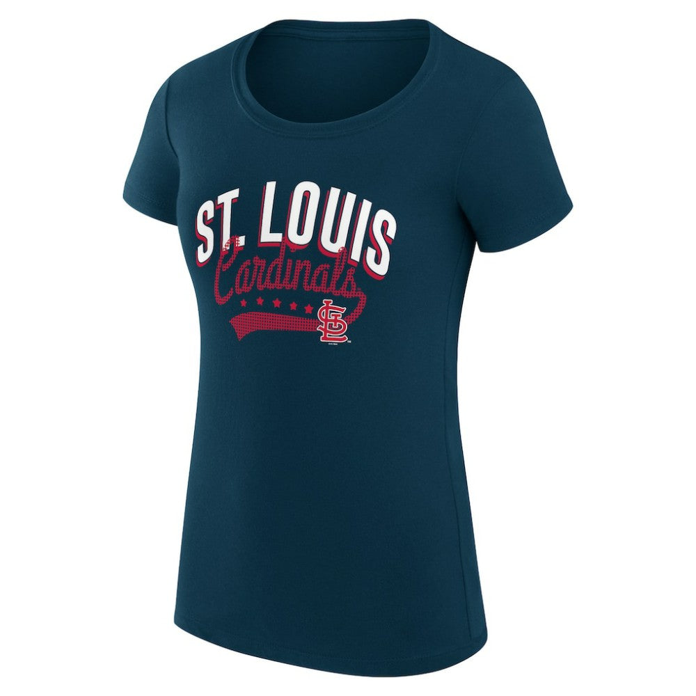 St. Louis Cardinals G-III 4Her by Carl Banks Women's Super-Slim Fit Lightweight Filigree Team T-Shirt - MLB