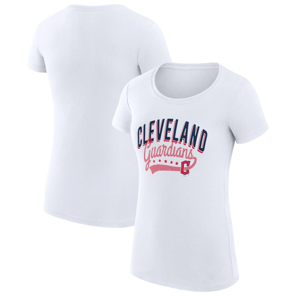 Cleveland Guardians G-III 4Her by Carl Banks Women's Super-Slim Fit Lightweight Filigree Team T-Shirt - MLB
