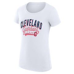 Cleveland Guardians G-III 4Her by Carl Banks Women's Super-Slim Fit Lightweight Filigree Team T-Shirt - MLB