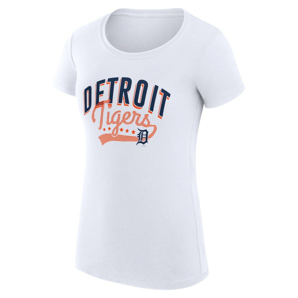 Detroit Tigers G-III 4Her by Carl Banks Women's Super-Slim Fit Lightweight Filigree Team T-Shirt - MLB