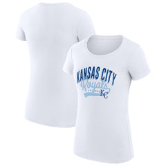 Kansas City Royals G-III 4Her by Carl Banks Women's Super-Slim Fit Lightweight Filigree Team T-Shirt - MLB