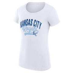 Kansas City Royals G-III 4Her by Carl Banks Women's Super-Slim Fit Lightweight Filigree Team T-Shirt - MLB