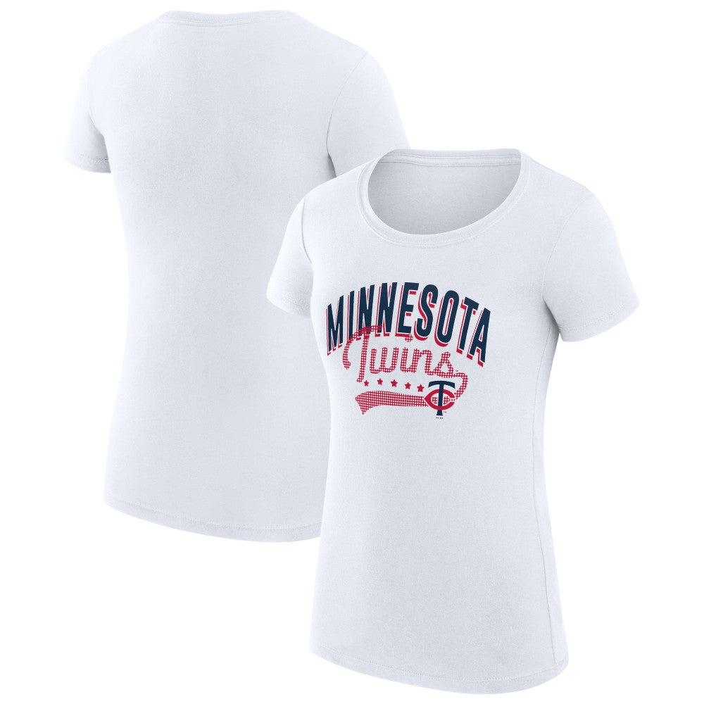 Minnesota Twins G-III 4Her by Carl Banks Women's Super-Slim Fit Lightweight Filigree Team T-Shirt - MLB