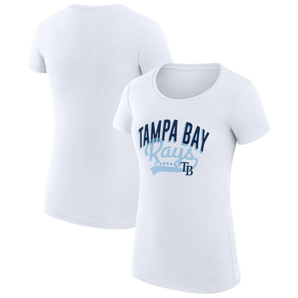 Tampa Bay Rays G-III 4Her by Carl Banks Women's Super-Slim Fit Lightweight Filigree Team T-Shirt - MLB