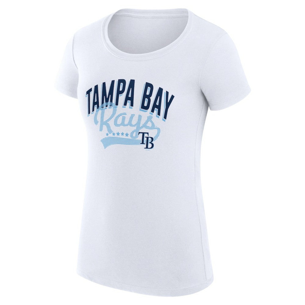 Tampa Bay Rays G-III 4Her by Carl Banks Women's Super-Slim Fit Lightweight Filigree Team T-Shirt - MLB