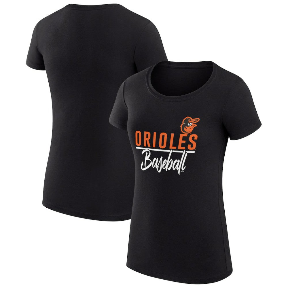 Baltimore Orioles G-III 4Her by Carl Banks Women's Super-Slim Fit Lightweight Team Graphic T-Shirt - MLB