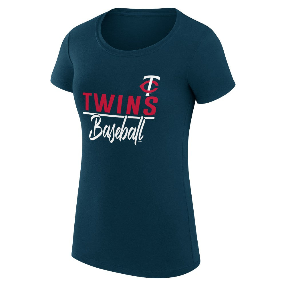 Minnesota Twins G-III 4Her by Carl Banks Women's Super-Slim Fit Lightweight Team Graphic T-Shirt - MLB