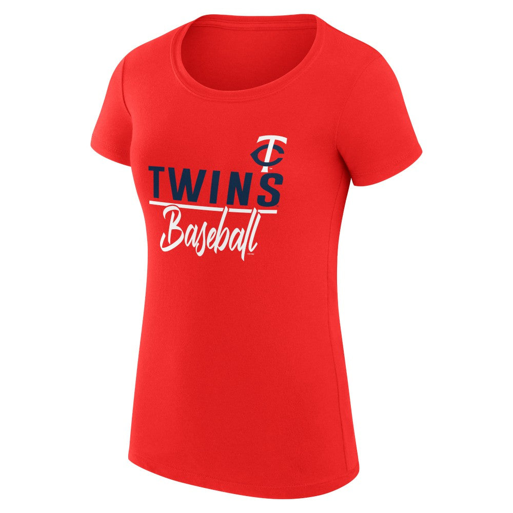 Minnesota Twins G-III 4Her by Carl Banks Women's Super-Slim Fit Lightweight Team Graphic T-Shirt - MLB