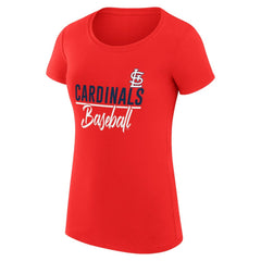 St. Louis Cardinals G-III 4Her by Carl Banks Women's Super-Slim Fit Lightweight Team Graphic T-Shirt - MLB