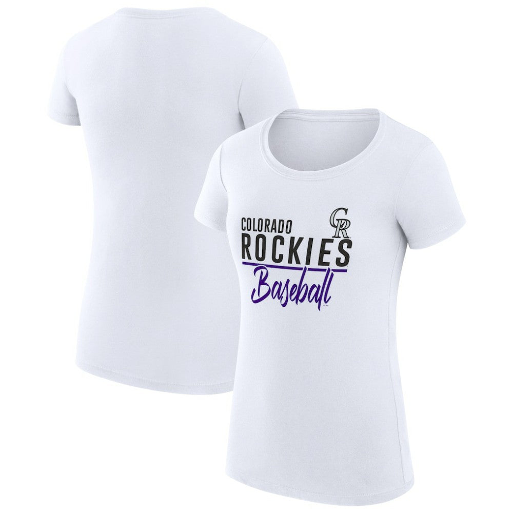 Colorado Rockies G-III 4Her by Carl Banks Women's Super-Slim Fit Lightweight Team Graphic T-Shirt - MLB