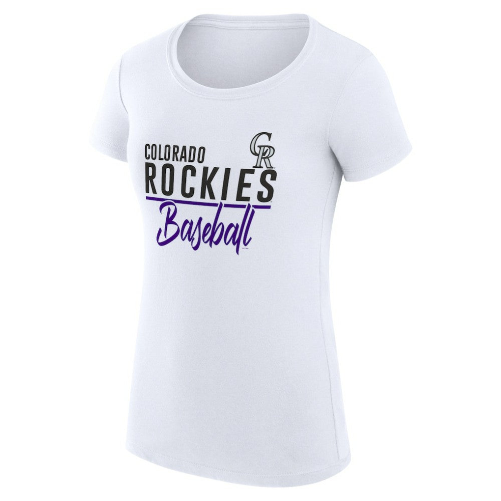 Colorado Rockies G-III 4Her by Carl Banks Women's Super-Slim Fit Lightweight Team Graphic T-Shirt - MLB