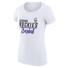 Colorado Rockies G-III 4Her by Carl Banks Women's Super-Slim Fit Lightweight Team Graphic T-Shirt - MLB