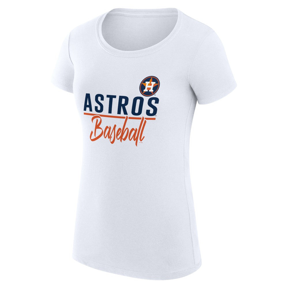 Houston Astros G-III 4Her by Carl Banks Women's Super-Slim Fit Lightweight Team Graphic T-Shirt - MLB