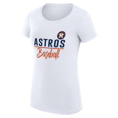 Houston Astros G-III 4Her by Carl Banks Women's Super-Slim Fit Lightweight Team Graphic T-Shirt - MLB