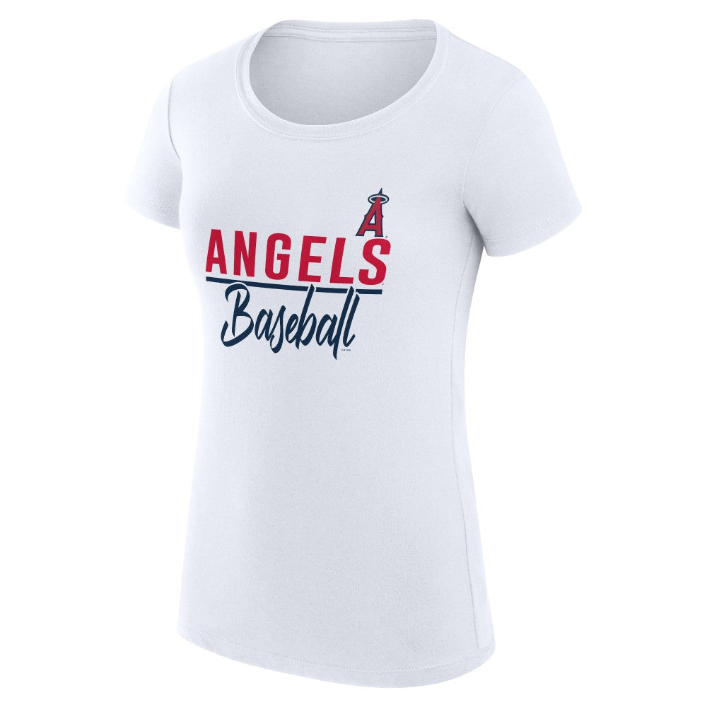 Los Angeles Angels G-III 4Her by Carl Banks Women's Super-Slim Fit Lightweight Team Graphic T-Shirt - MLB