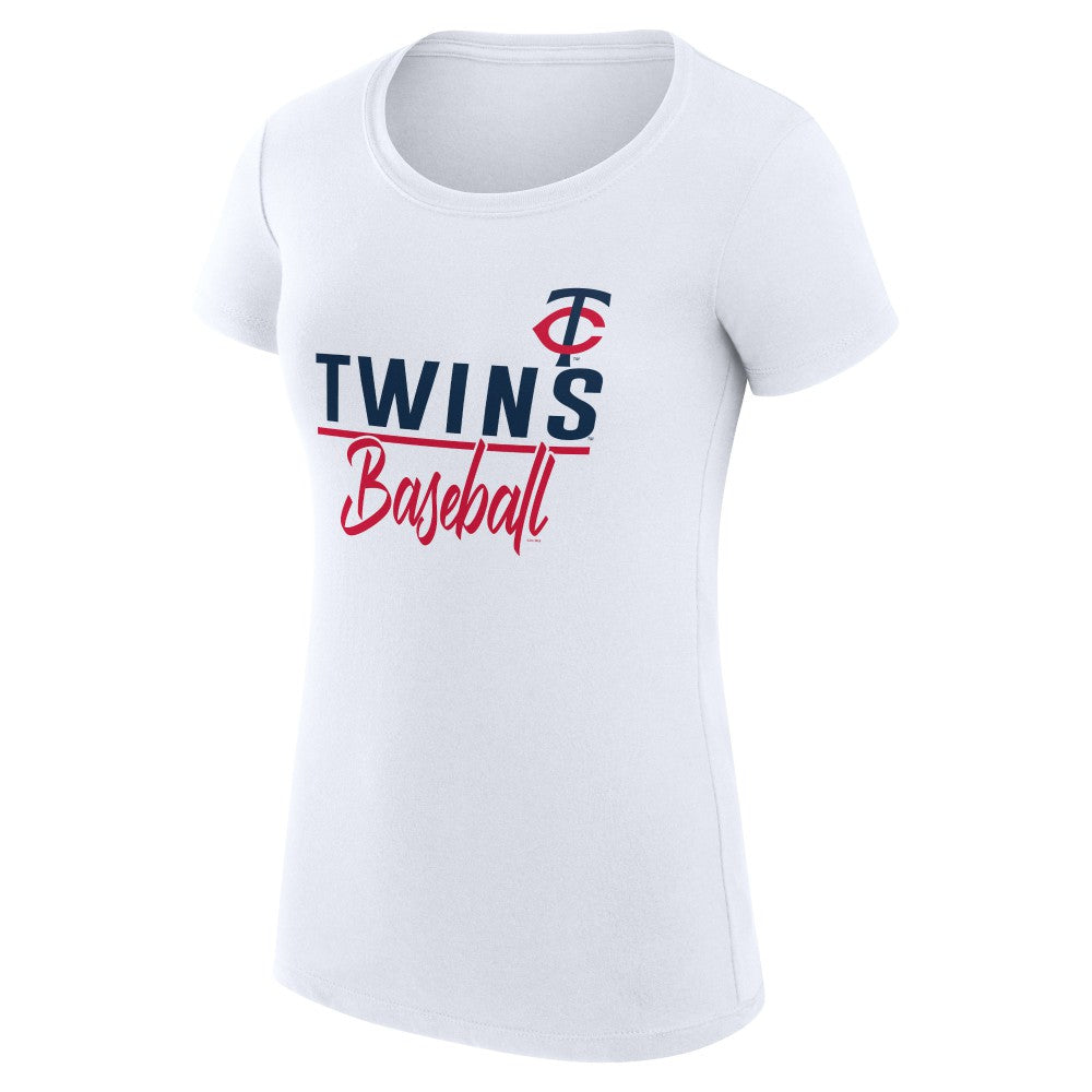 Minnesota Twins G-III 4Her by Carl Banks Women's Super-Slim Fit Lightweight Team Graphic T-Shirt - MLB