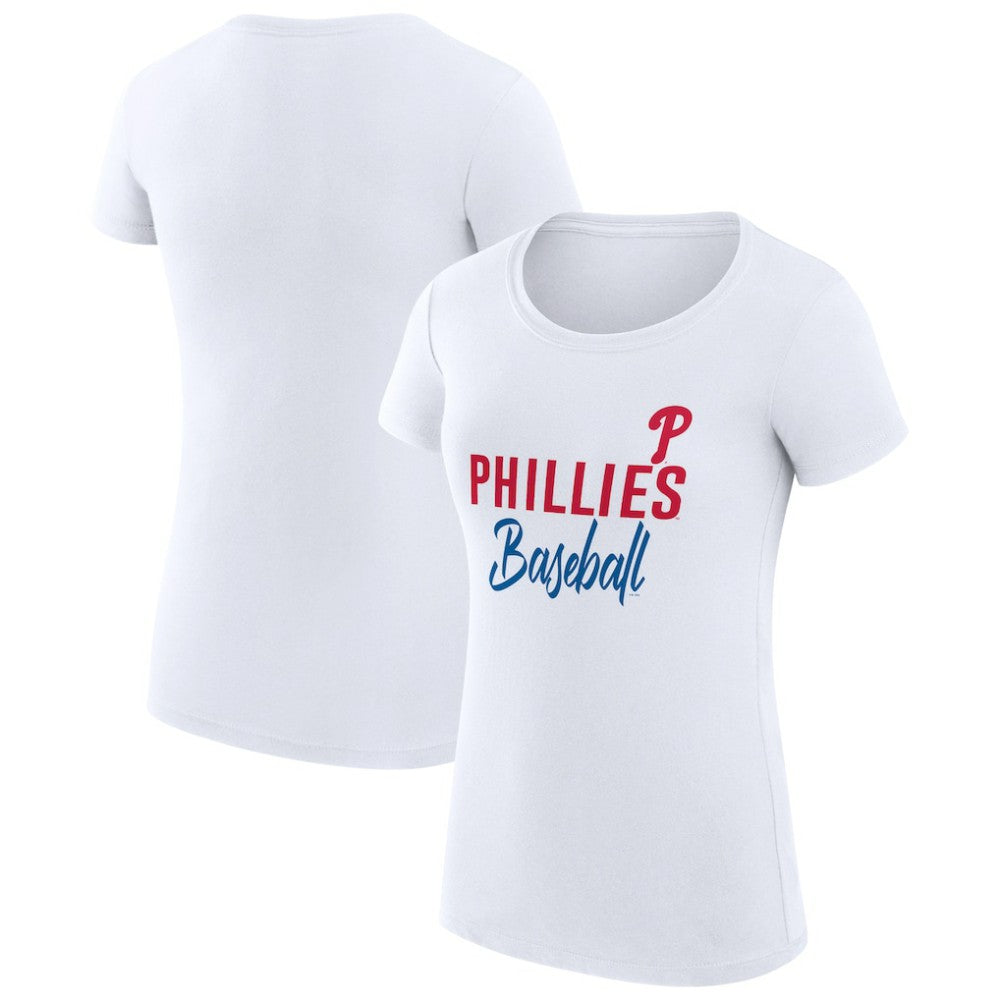 Philadelphia Phillies G-III 4Her by Carl Banks Women's Super-Slim Fit Lightweight Team Graphic T-Shirt - MLB