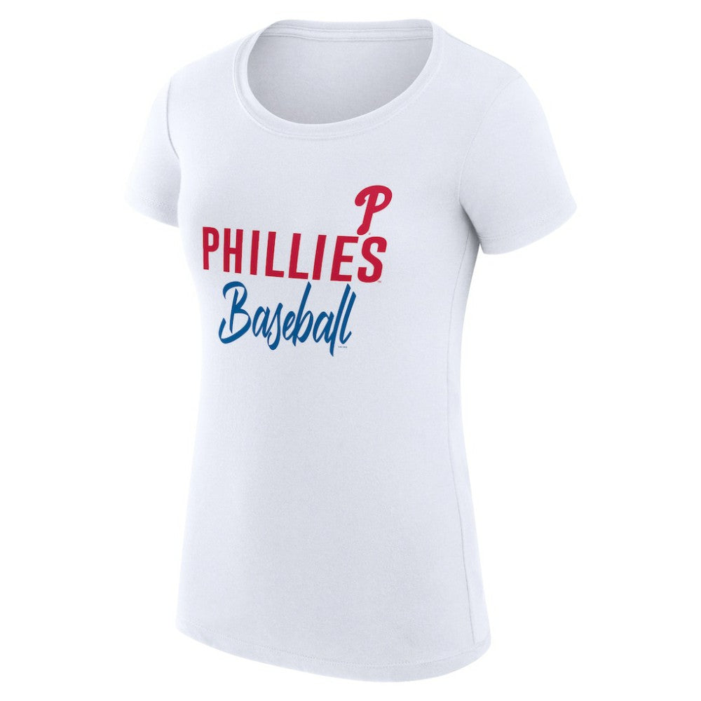 Philadelphia Phillies G-III 4Her by Carl Banks Women's Super-Slim Fit Lightweight Team Graphic T-Shirt - MLB