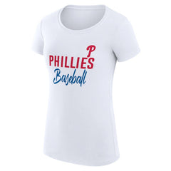 Philadelphia Phillies G-III 4Her by Carl Banks Women's Super-Slim Fit Lightweight Team Graphic T-Shirt - MLB