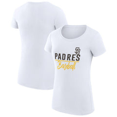 San Diego Padres G-III 4Her by Carl Banks Women's Super-Slim Fit Lightweight Team Graphic T-Shirt - MLB