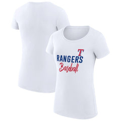 Texas Rangers G-III 4Her by Carl Banks Women's Super-Slim Fit Lightweight Team Graphic T-Shirt - MLB