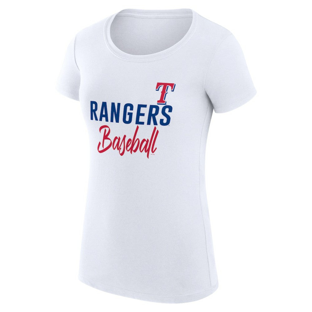 Texas Rangers G-III 4Her by Carl Banks Women's Super-Slim Fit Lightweight Team Graphic T-Shirt - MLB