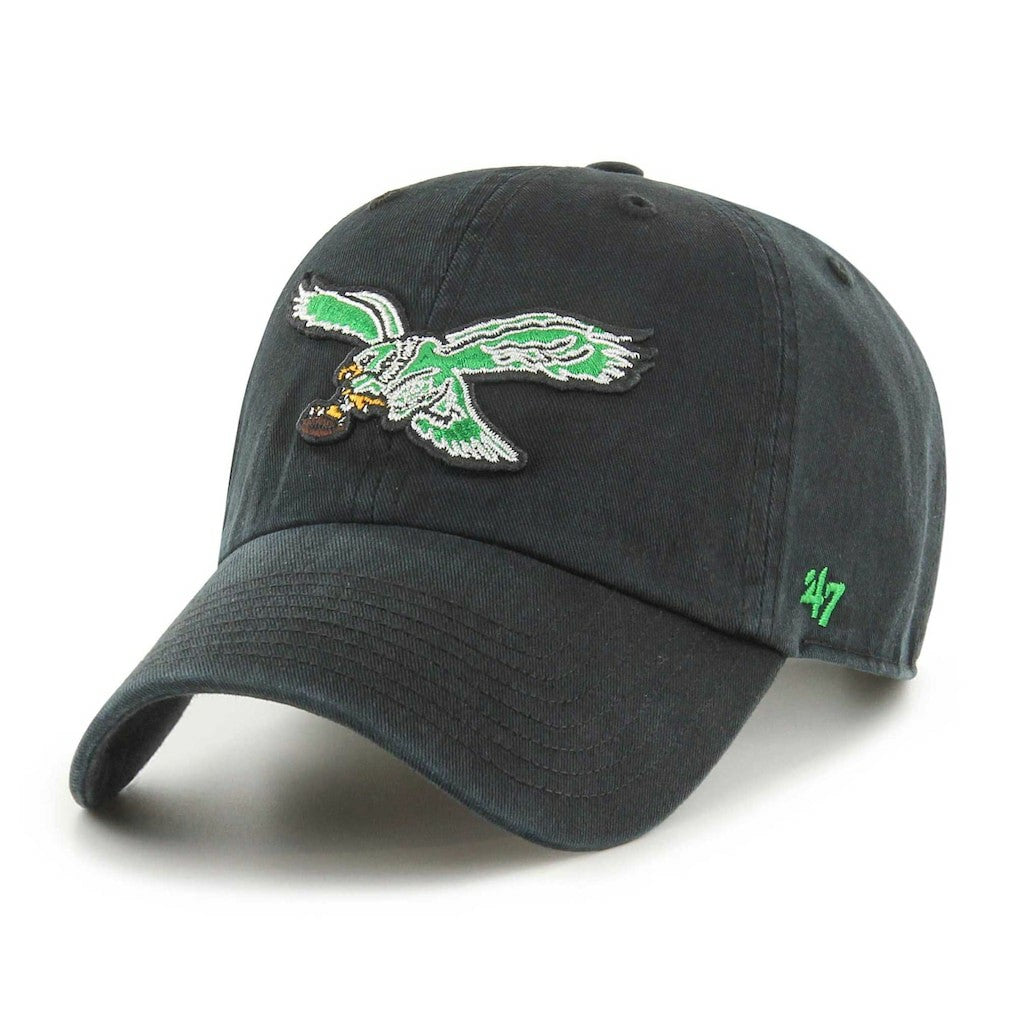 Philadelphia Eagles '47 Clean Up Adjustable Hat Black | 47 brand