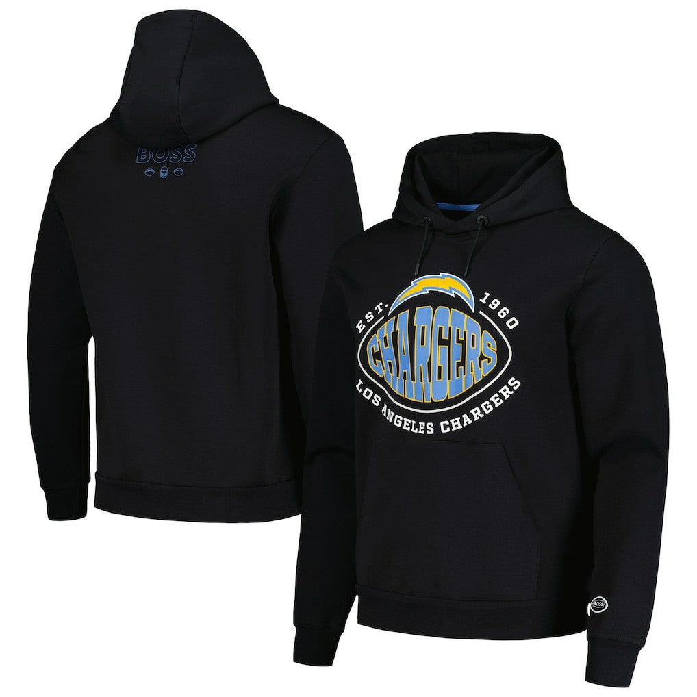Los Angeles Chargers BOSS X NFL Touchback Pullover Hoodie Black | NFL
